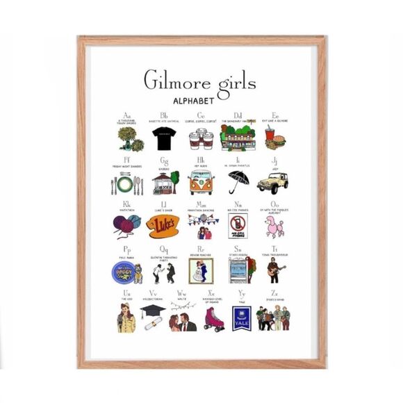 Gilmore Girls Alphabet Print - Picture 1 of 3
